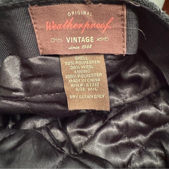 Weatherproof Vintage Men's Driving Cap Newsboy Hat Grey, Size M/L Wool Blend - Picture 7 of 7